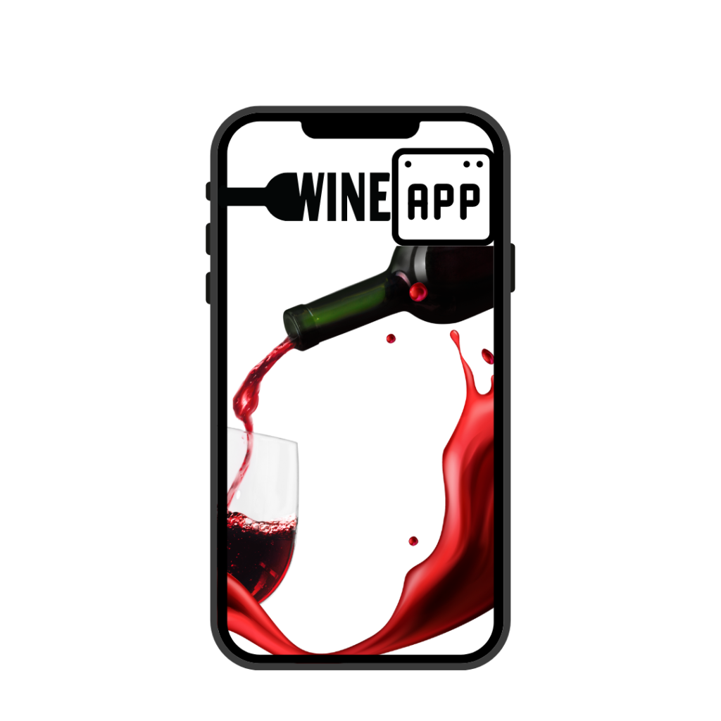 Wine app. Aplicación de móvil y culta de vino.